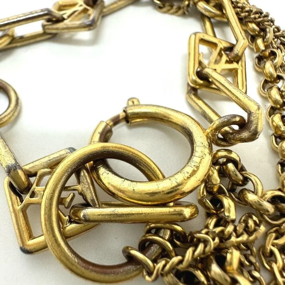 LOUIS VUITTON Bracelet Chene Vegas Chain Bracelet Gold Plated Gold - Picture 3 of 7